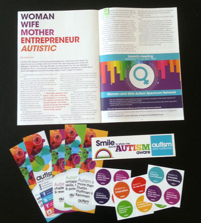 Rainbow-themed autism swag and my first print article!